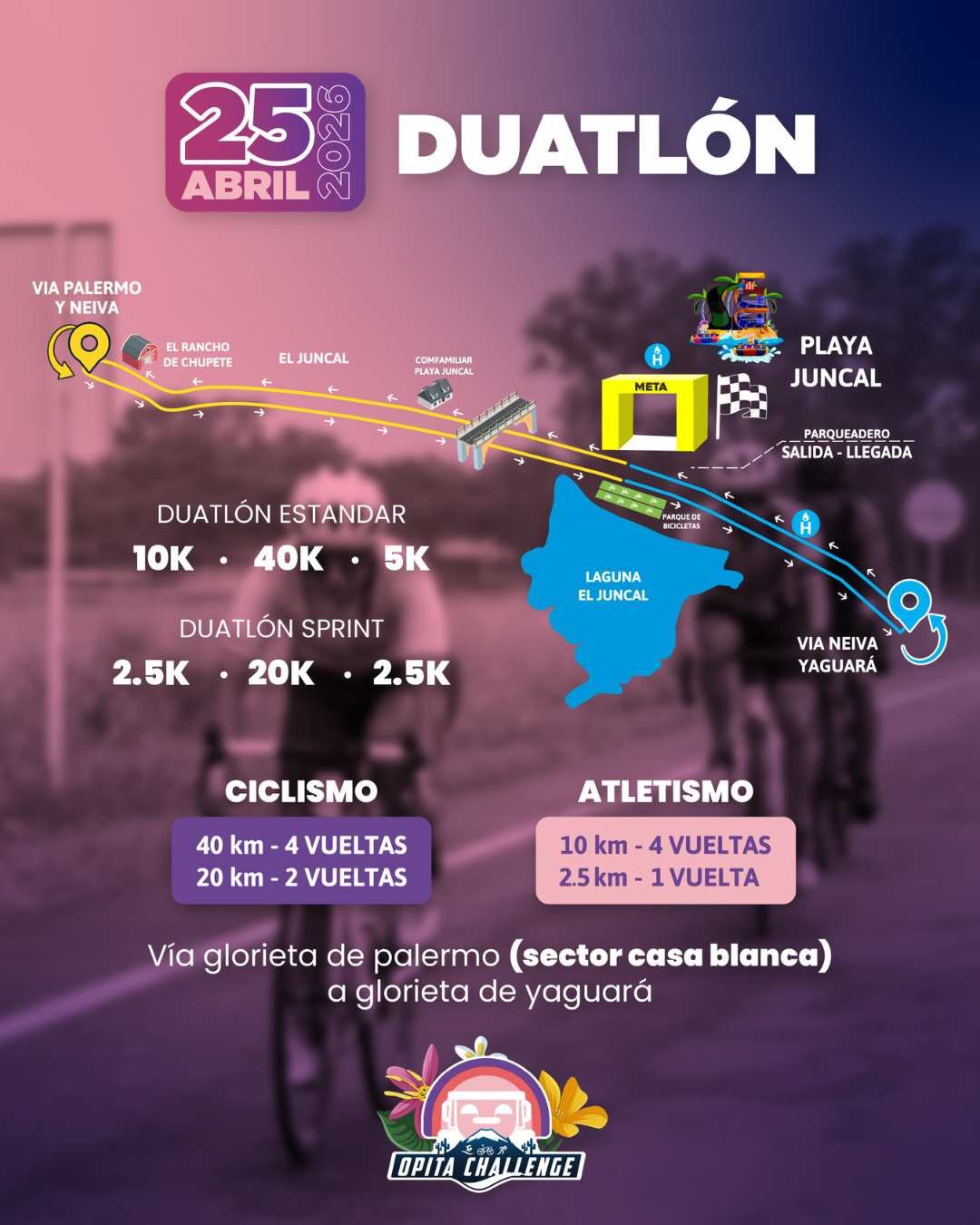 Recorrido Duatlón