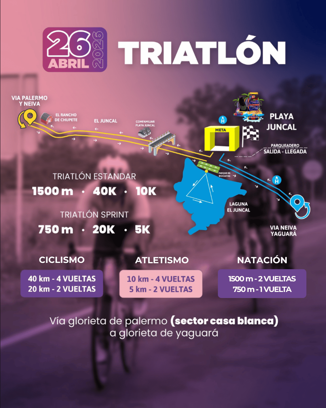 Recorrido Triatlón Estándar y Sprint